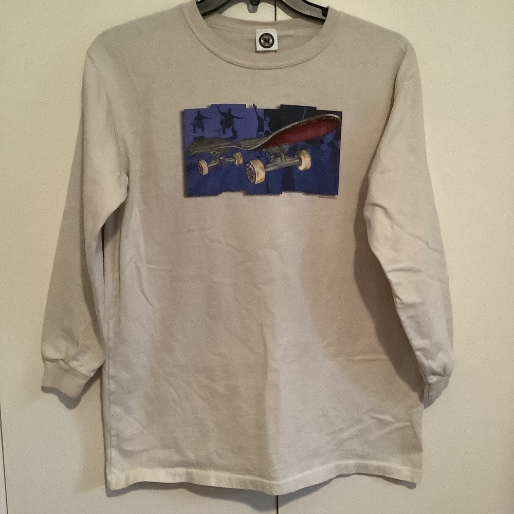 Boys Wes and Willy Skateboard Long Sleeve Shirt Size XL
